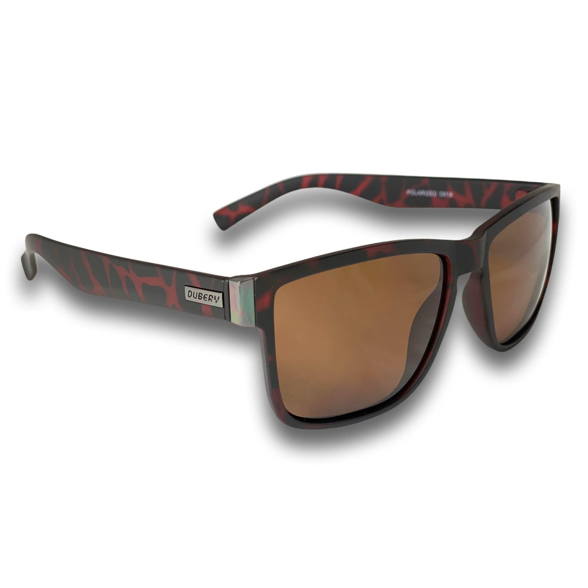 DUBERY Polarized Sunglasses for men Sport Outdoor Driving Riding Oversized  Square Sun Glasses D818